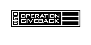 OGB OPERATION GIVEBACK logo