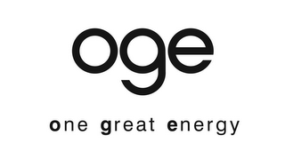 OGE ONE GREAT ENERGY logo