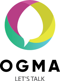 OGMA LET'S TALK logo