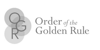 OGR ORDER OF THE GOLDEN RULE logo