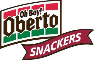 OH BOY! OBERTO SNACKERS logo