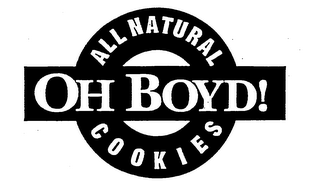 OH BOYD! ALL NATURAL COOKIES logo