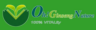 OH! GINSENG NATURE 100% VITALITY logo