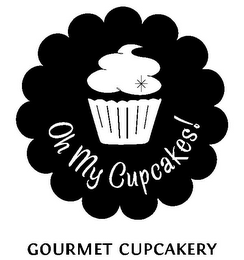 OH MY CUPCAKES! GOURMET CUPCAKERY logo