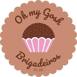 OH MY GOSH BRIGADEIROS EST. 2015 logo