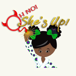 OH NO! SHE'S UP! logo