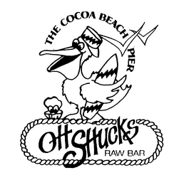 OH SHUCKS RAW BAR THE COCOA BEACH PIER logo