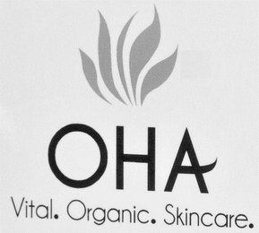 OHA VITAL. ORGANIC. SKINCARE. logo