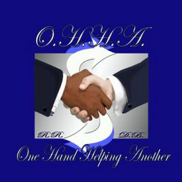 O.H.H.A. R.R. D.B. ONE HAND HELPING ANOTHER logo
