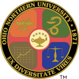 OHIO NORTHERN UNIVERSITY · 1871 EX DIVERSITATE VIRES logo