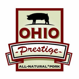 OHIO PRESTIGE ALL-NATURAL PORK logo
