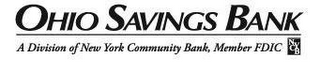 OHIO SAVINGS BANK A DIVISION OF NEW YORK COMMUNITY BANK, MEMBER FDIC NYCB logo