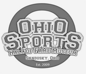 OHIO SPORTS HALL OF FAME MUSEUM SANDUSKY, OHIO EST. 2009 logo