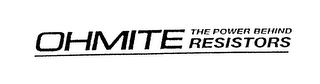 OHMITE THE POWER BEHIND RESISTORS logo