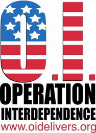 O.I. OPERATION INTERDEPENDENCE WWW.OIDELIVERS.ORG logo