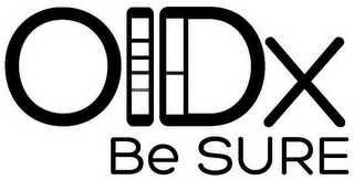 OIDX BE SURE logo