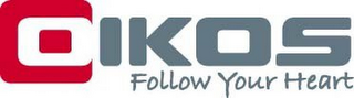 OIKOS FOLLOW YOUR HEART logo