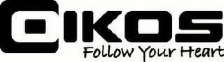 OIKOS FOLLOW YOUR HEART logo
