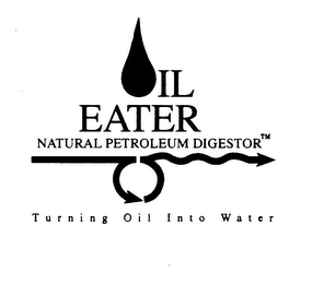 OIL EATER NATURAL PETROLEUM DIGESTOR TURNING OIL INTO WATER logo