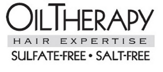 OIL THERAPY HAIR EXPERTISE SULFATE-FREE · SALT-FREE logo