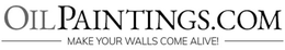 OILPAINTINGS.COM MAKE YOUR WALLS COME ALIVE! logo