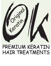 OK ORIGINAL KERATIN PREMIUM KERATIN HAIR TREATMENTS logo