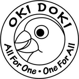OKI DOKI ALL FOR ONE · ONE FOR ALL logo