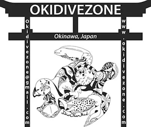 OKIDIVEZONE OKINAWA, JAPAN DIVETEAMRED logo