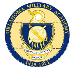 OKLAHOMA MILITARY ACADEMY COURAGE-LOYALTY HONOR logo