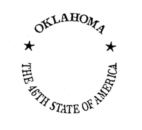 OKLAHOMA THE 46TH STATE OF AMERICA logo
