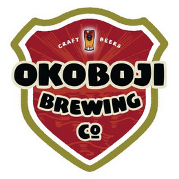 OKOBOJI BREWING CO CRAFT BEERS logo