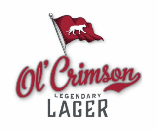 OL' CRIMSON LEGENDARY LAGER logo
