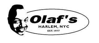 OLAF'S HARLEM, NYC EST. 1977 logo