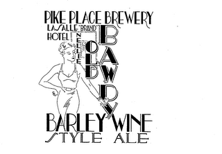 OLD BAWDY PIKE PLACE BREWERY LASALLE "BRAND" HOTEL NELLIE BARLEY WINE STYLE ALE logo