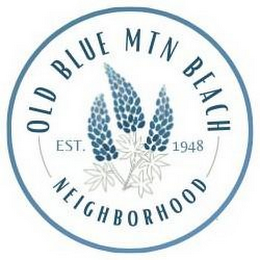 OLD BLUE MTN BEACH NEIGHBORHOOD EST. 1948 logo