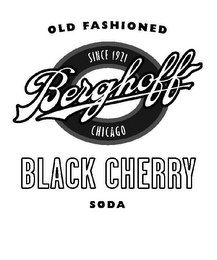 OLD FASHIONED BERGHOFF BLACK CHERRY SODA SINCE 1921 CHICAGO logo