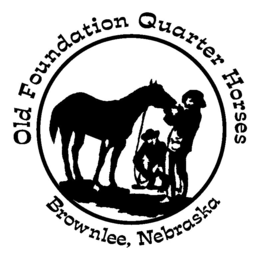 OLD FOUNDATION QUARTER HORSES BROWNLEE,NEBRASKA logo