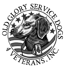 OLD GLORY SERVICE DOGS 4 VETERANS, INC. 4 logo