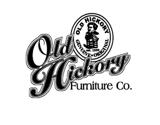 OLD HICKORY FURNITURE CO. OLD HICKORY GENUINE ORIGINAL EST. 1899 logo