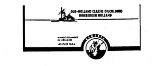 OLD-HOLLAND CLASSIC OIL COLOURS DRIEBERGEN HOLLAND HANDGROUNDED IN HOLLAND ANNO 1664 logo