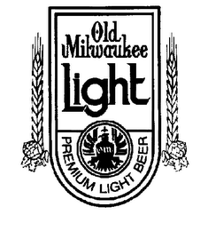 OLD MILWAUKEE LIGHT PREMIUM LIGHT BEER logo