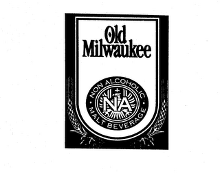 OLD MILWAUKEE NON ALCOHOLIC MALT BEVERAGE NA logo