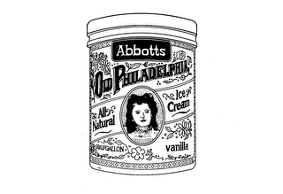 OLD PHILADELPHIA ABBOTTS ALL NATURAL ICE CREAM logo