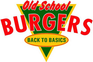 OLD SCHOOL BURGERS BACK TO BASICS logo