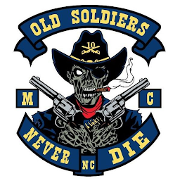 OLD SOLDIERS 10 NEVER DIE MC OF NC logo