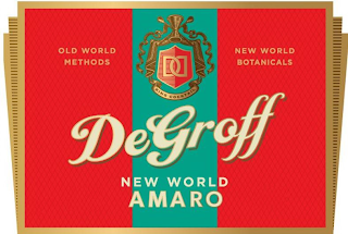 OLD WORLD METHODS KING COCKTAIL DD NEW WORLD BOTANICALS DEGROFF NEW WORLD AMARO logo