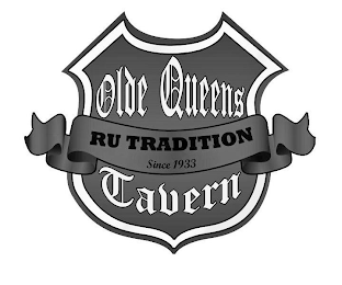OLDE QUEENS TAVERN RU TRADITION SINCE 1933 logo