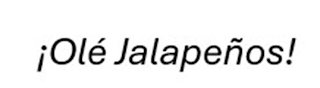 "OLE JALAPENOS" logo