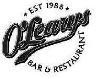 O'LEARYS EST 1988 BAR & RESTAURANT logo