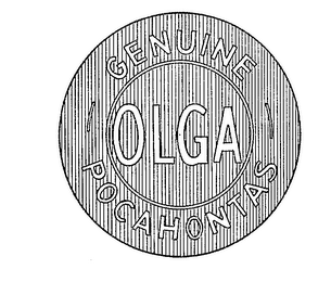 OLGA GENUINE POCAHONTAS logo